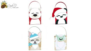 Christmas Character Gift Bags SVG Assembly Tutorial