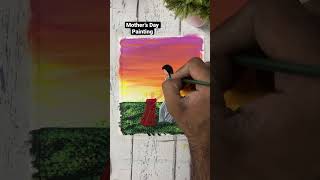 Mother’s Day Painting | Poster Colours #shorts #youtubeshorts