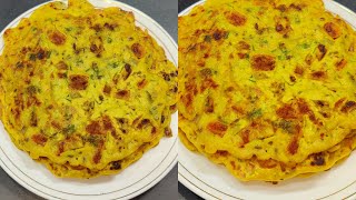 5 minutes easy and quick breakfast ideas | veg omlette recipe | besan chilla | chilla recipe |