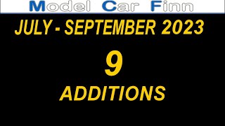 Diecast finds between July and September 2023