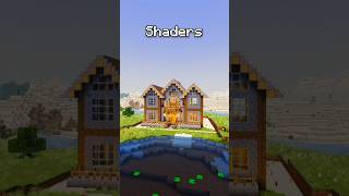 Minecraft Vanilla vs Shaders: A Graphics Comparison #shorts #minecraft #memes