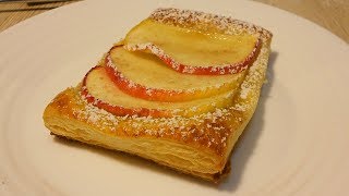 Слойки с яблоками.Простой и вкусный десерт за считанные минуты!