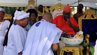 OBA ADELEKE ADEDOYIN INSTALL NEW CHIEFS IN IKARE AKOKO.