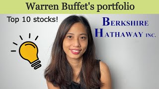 Warren Buffet's portfolio in Berkshire Hathaway -Top 10 Stocks!