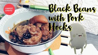 Black Bean Soup with Pork Hocks