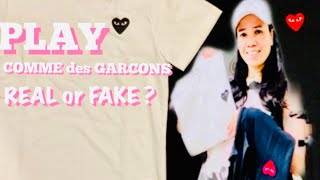 COMME des GARCONS PLAY T’shirt / REAL or FAKE? / UNBOXING / REVIEW / TRY ON