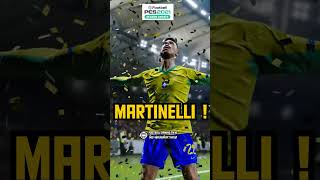 🔥มาร์ติเนลลี่ - บราซิล ปะทะ เปรู  #จำลองการแข่งขันฟุตบอล #Martinelli #Brazil #Highlights