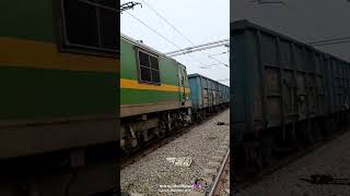 WAG-9Hr Locomotive 1km longesttraingoodsrunningonfast 120kmph #train #longviralvideo #wag9locomotive