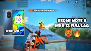 Miui 13 Not at all good on Redmi Note 9 🥵 | Redmi Note 9 Pubg 🔥