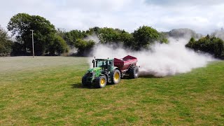 SPREADING LIME THE IRISH WAY!!! | John Deere 6150r!!! | Cullen Farming Contractors At Lime (Ireland)