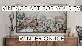 Winter On Ice | Turn Your TV Into Art | Vintage Art Slideshow For Your TV | 1Hr of 4K HD Paintings