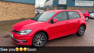 ❤️❤️❤️VW Golf 1.6TDi SE Nav2️⃣0️⃣1️⃣8️⃣ 6️⃣8️⃣ 58967 miles Service History Brooklands Quality Cars