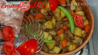 طاجن كباب حله مع الخضروات roasted meat with vegetables