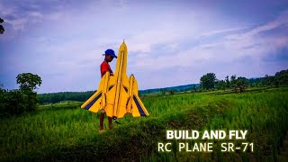 Build a Yellow SR-71 RC Airplane with Foam - DIY Build and Fly