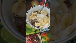 #short ) Buckwheat with Milk & Banana) Easy Breakfast) Best Wishes for You Subscribe Please)