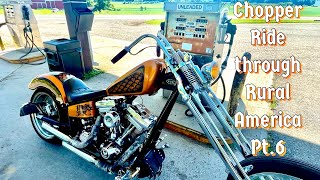 Dial Pump Gas Station • Chopper Ride through Rural America Pt.6 • Harley Davidson Evo Chopper