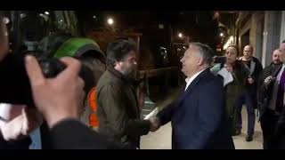 Orban went for a walk with protesting French farmers instead of having dinner with EU leaders.