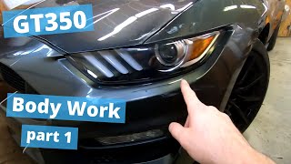 Totaled GT350 Body Work Part 1- Metal Work and Panel Alignment