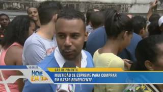 Confusão durante bazar beneficente em Salvador