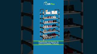 Rack, Organizador de Zapatos de Acero Inoxidable, 7 Niveles