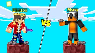 WIELKI TURNIEJ ABRA Vs ELVISOO na JEDNYM BLOKU w Minecraft!