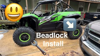 Installing factory KRX beadlocks!  Torque pattern and installation and new set of System 3 XC 450’s