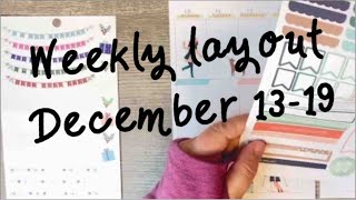 Plan with me - setting up for the week of December 13-19 in my Agenda 52 Christmas Planner!