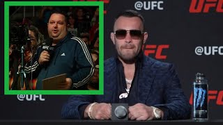 Colby Covington Refuses to answer John Morgan's question until he does 10 pushups at UFC 272 Presser