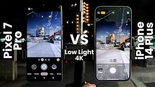 Google Pixel 7 Pro vs Apple iPhone 14 Plus Low Light Camera