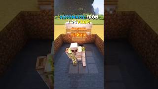 Minecraft 1.21 Easy IRON Farm Tutorial - 330+ Per Hour #shorts #ironfarm #zofgamer