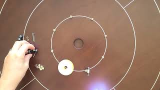 Installing upgraded crokinole pegs