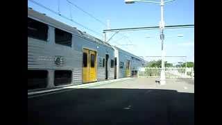 Cityrail R set R22 departing Riverwood