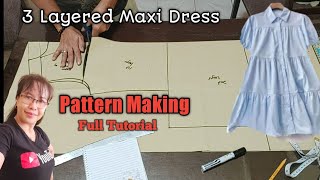 How to Make Shirred Maxi Dress (pattern making)