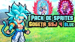 PACK DE SPRITES DE GOGETA SSJ 4 BLUE ( SWL SPRITE HD )