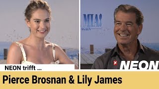 Pierce Brosnan, Lily James und Ol Parker über Cher, ABBA und "Mamma Mia 2" – NEON trifft …