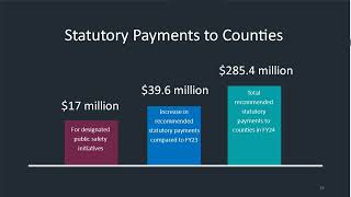 2023 Legislative Conference - Budget Director Chris Harkins on Revenue Sharing, Court Funding