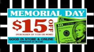 J&R Memorial Day $15 Coupon (2013 TV Commercial)