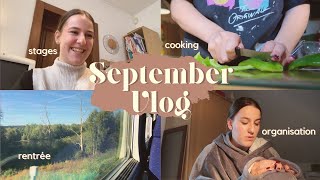 SEPTEMBER VLOG - organisation, rentrée, stages, ... || ItxZoé