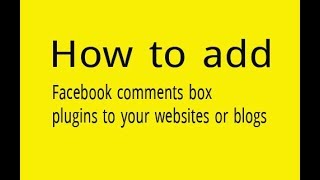 How to add website facebook comment box