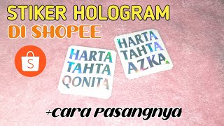 STIKER HOLOGRAM VIRAL DI TIKTOK & CARA PASANGNYA | STIKER HARTA TAHTA