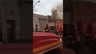 FDNY 5th alarm warehouse around the corner from 304 162  pt 1