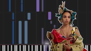 Fka Twigs - Sad Day (Piano Cover - Synthesia tutorial)