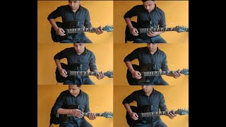 Carol of the bells | Pentatonix Version Guitar Cover | Guitar Quintet with Rhythm | Rohith Manoj |