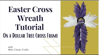 Wreath Making | Easter Wreath On a Dollar Tree Frame #easterwreath #wreathmaking #houstontx