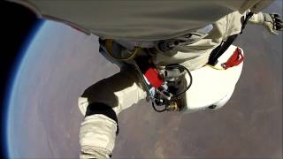 Felix Baumgartner Free Fall Red Bull Stratos Helmet Cam Full Hd 1080p