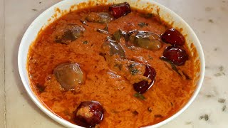 காரசாரமான என்ன கத்திரிக்காய் குழம்பு, how to make Ennai kathirikka Kulambu recipe in Tamil,brinjal.