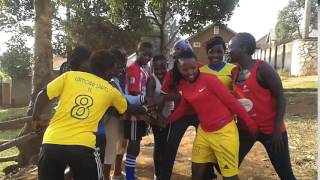 City Ladies Football Team cheer