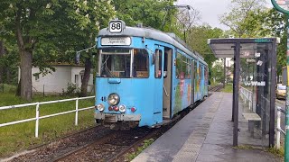 Straßenbahn Duewag GT6 Mifahrt ex. Heidelberg Linie 88 SRS