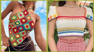 Latest 2k22 Crochet Tops Design Compilation  @DesiChull