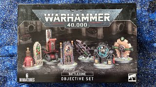 ASMR Relaxing Whispered Assembly of Warhammer 40k 9th Edition Battlezone Objective Set